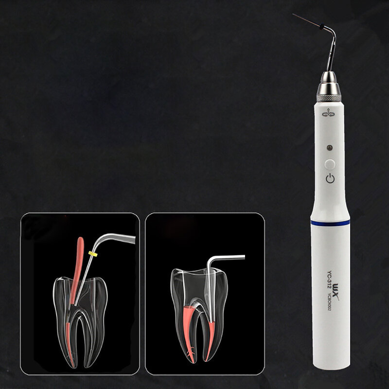 جهاز تنظيف الأسنان اللاسلكي Gutta Percha قلم تسخين إندو + 2 نصائح 3 ثانية سريع التسخين اللبية أدوات الجذر مختبر الأسنان
