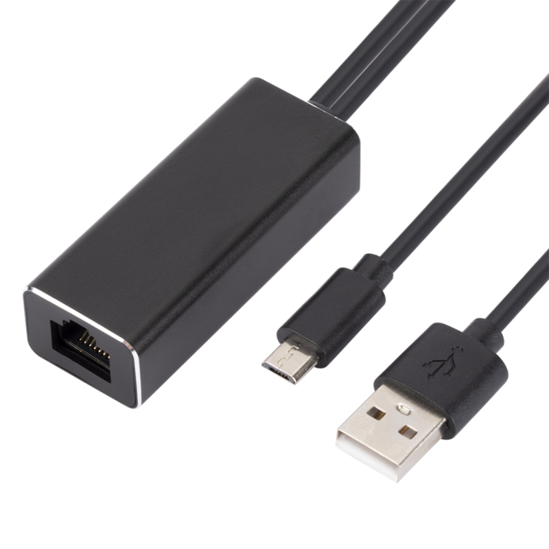 بطاقة مايكرو USB 2.0 إلى RJ45 محول بطاقة الشبكة على الشاشة بطاقة الشبكة للتلفزيون عصا بطاقة التلفزيون دون عازلة لجهاز Chromecast