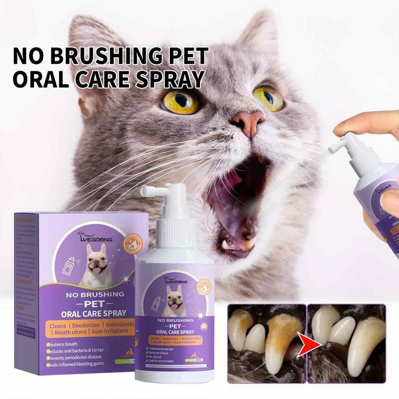 رذاذ تنظيف الفم للكلاب ، الأسنان الطازجة ، مزيل العرق نظيفة ، منع حساب التفاضل والتكامل ، وإزالة القط رائحة الفم الكريهة ، مستلزمات الحيوانات الأليفة ، 50 مللي