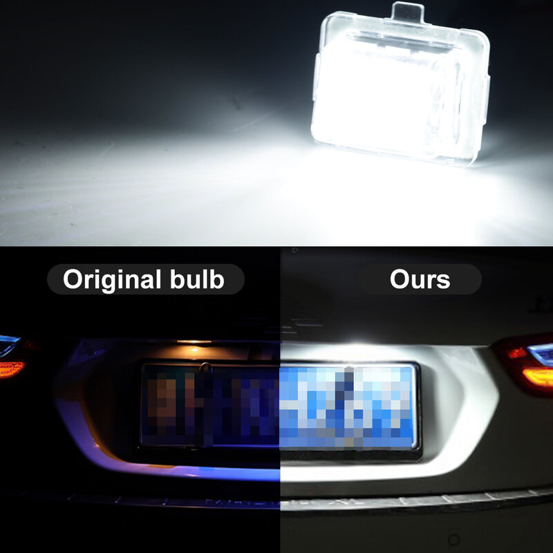 سيارة LED رقم الخلفية مصباح Canbus لا خطأ لوحة ترخيص ضوء لمبة تيار مستمر 12 فولت مصباح تلقائي لمرسيدس بنز W204 5D W212 W216 W221