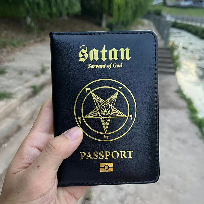 المملكة الشيطان الشيطان غطاء جواز سفر حامل جواز السفر غطاء على جواز السفر