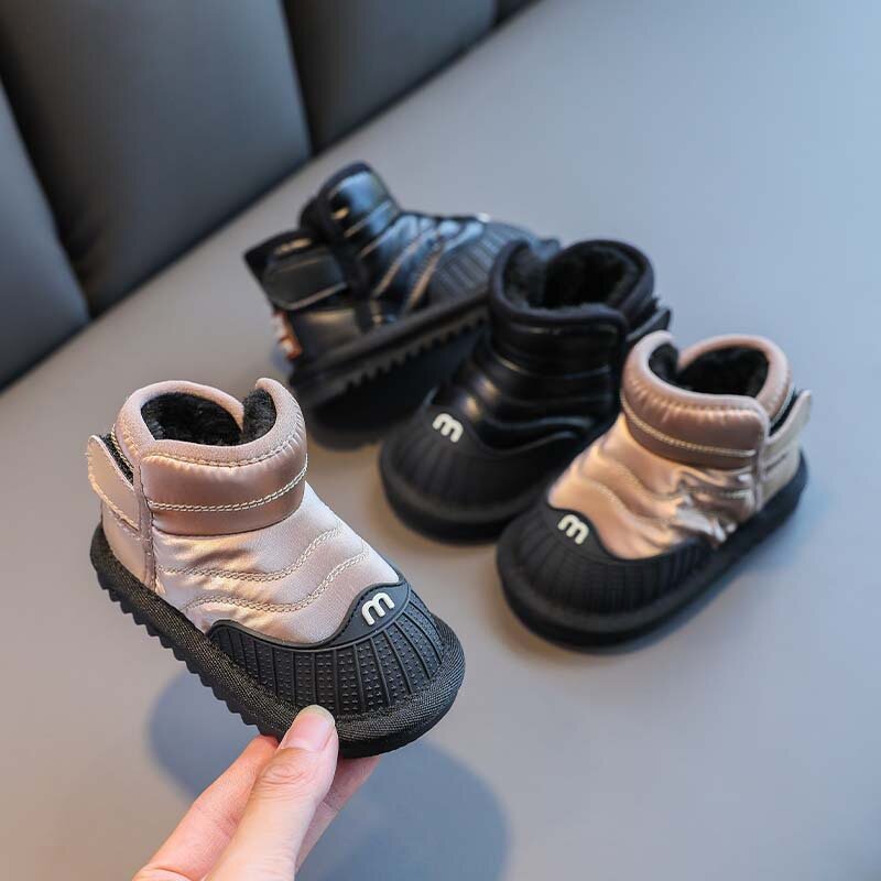 طفل أحذية الشتاء أحذية طفل الدفء الأولى مشوا بنين بنات أحذية الثلوج مقاوم للماء في الهواء الطلق حذاء كاجوال SXR010