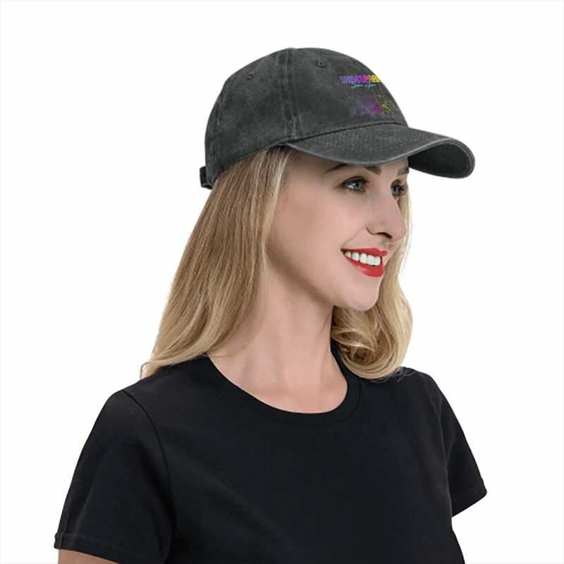 قبعات بيسبول Shinespark للنساء عتيقة 2 حاجب للشمس ، قبعة أب لسائقي الشاحنات فائقة الارتفاع ، قبعات رعاة البقر بلون نقي