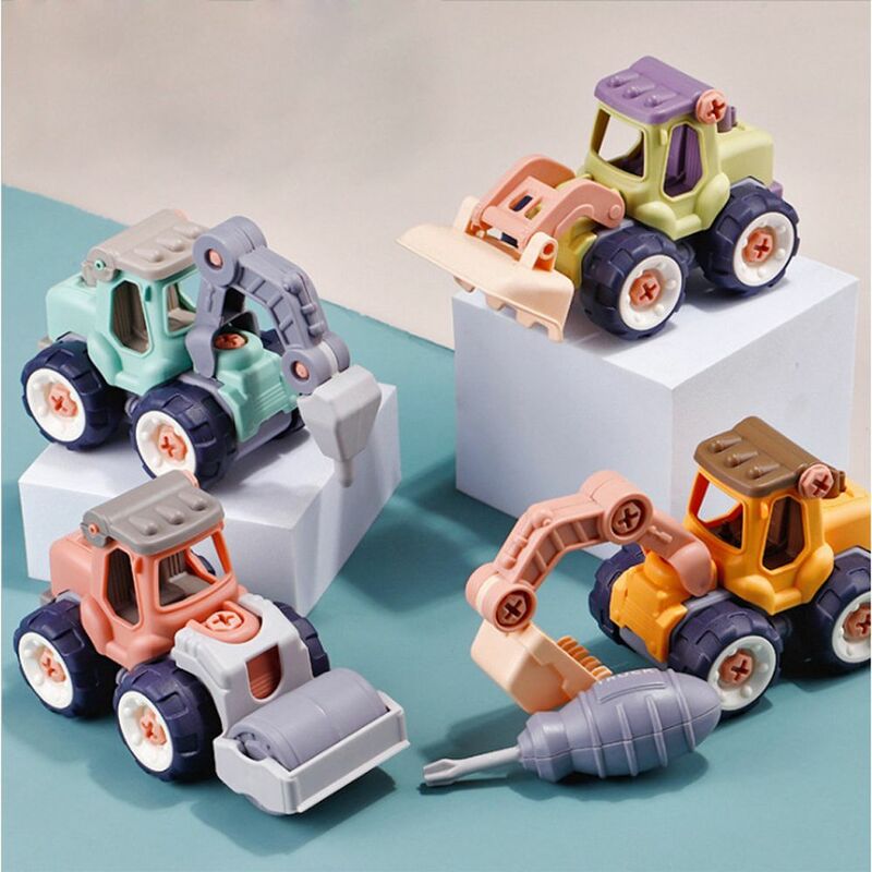 هندسة شاحنة لعبة تجميع للأطفال ، نموذج حفارة سيارة ، لعب سائق