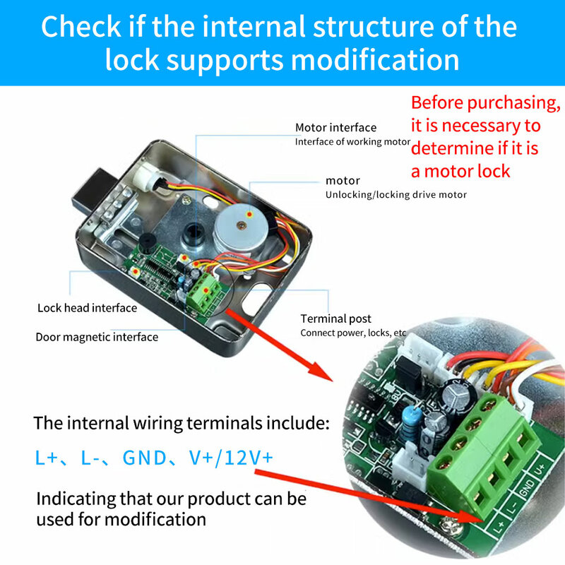 لوحة وحدة التحكم في الوصول TTLOCK ، 8-18 فولت ، تحديد بلوتوث ، هوائي ، مفتاح ترحيل منخفض الطاقة ، وحدة تحكم في قفل الباب