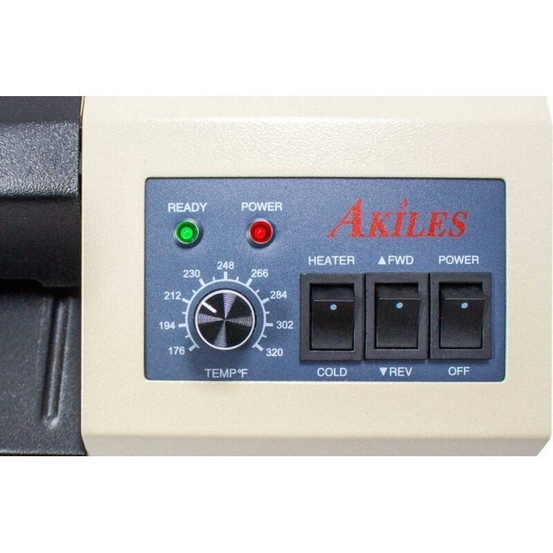 جهاز تغليف نظام الحرارة المزدوج من Akiles Prolam Plus ، 13 "، سعة الحلق القصوى ، 23" ، سرعة الترقق ، 10