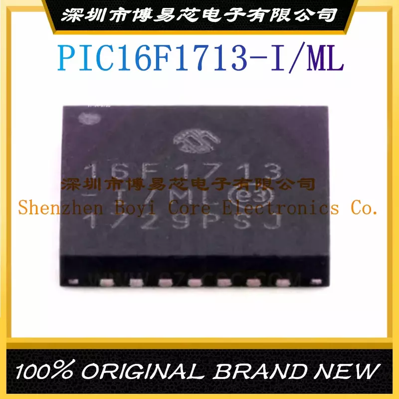 PIC16F1713-I/ML حزمة QFN-28 جديد الأصلي رقاقة متحكم IC حقيقية