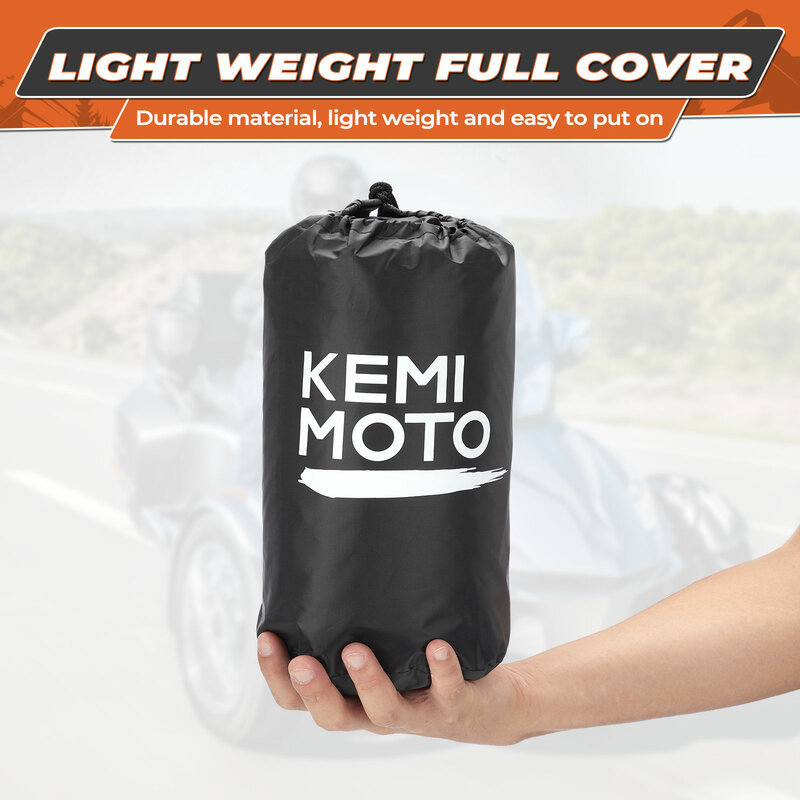KEMIMOTO 210T غطاء تخزين كامل للسيارة متوافق مع Can-Am Spyder RT RT-S Limited 2010-2019 مقاوم للغبار ومقاوم للطقس