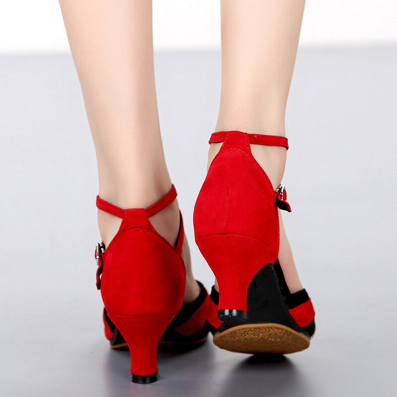 المهنية اللاتينية الرقص أحذية المرأة عالية الكعب أحذية الصيف تانغو قاعة الرقص أحذية النساء حجم كبير 33-42 شحن مجاني