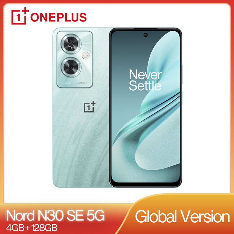 OnePlus-Nord N30 SE 5G عالمي مكبرات صوت ستيريو مزدوجة ، 4 جيجابايت ، hd ، GB ، f+ عرض أشعة الشمس ، 33 واط ، supervoc ، mAh