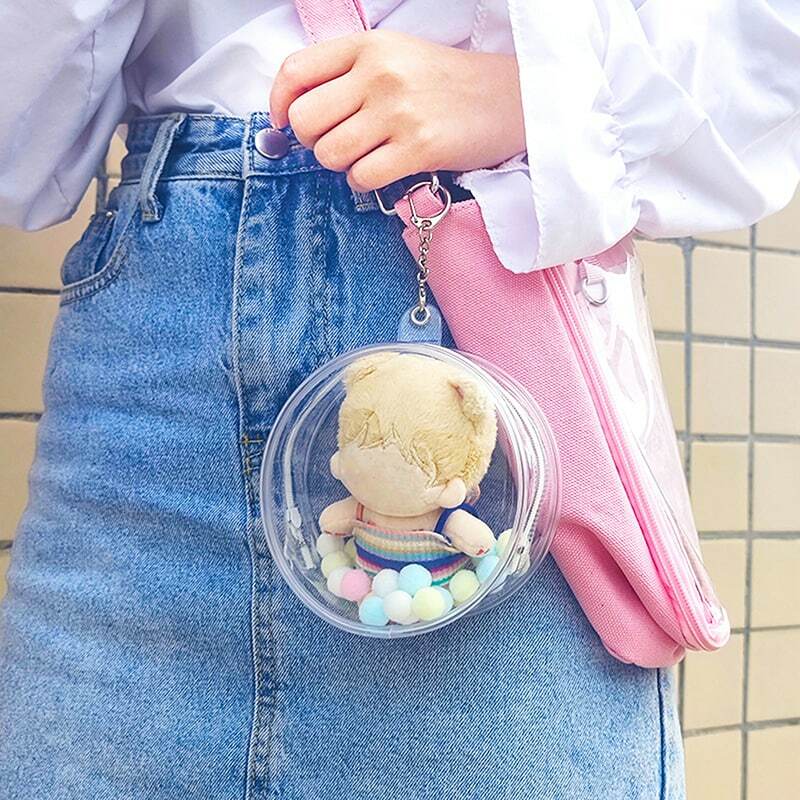 حقيبة دمية شفافة للدمى الكرتون ، الحقيبة حامي للعب التيار المتناوب ، شخصية أنيمي اليابانية