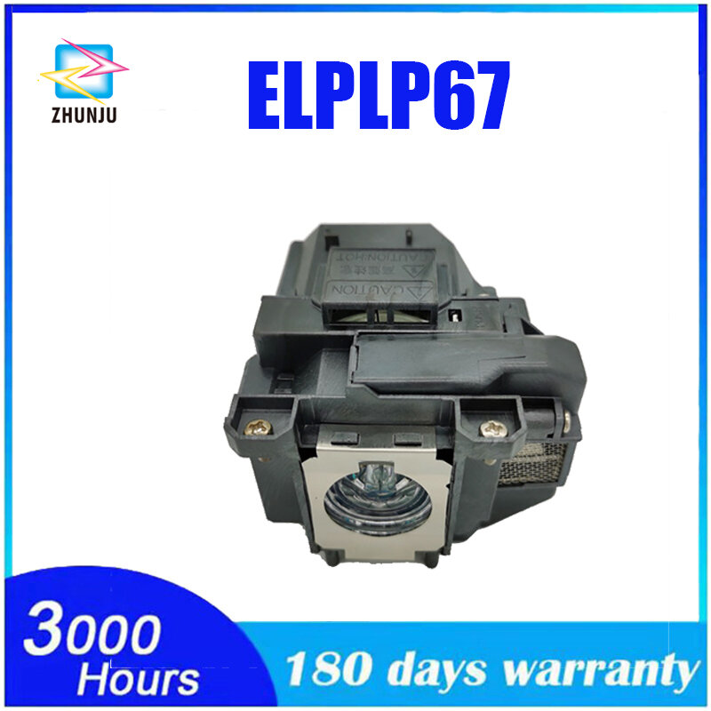 ELPLP67 لـ Epson PowerLite ، السينما المنزلية ، ، ، 710HD ، 750HD ، EX5210 ، EX7210 ، EX3210 ، EX3212 ، VS210 ، VS220 ، X12 ، W12 ، S12 ، V13H010L67