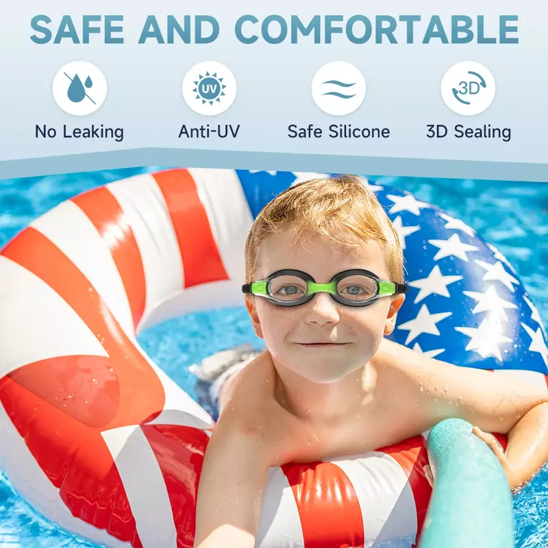Findway الطفل السباحة نظارات ترقية مقاوم للماء مكافحة الضباب UV المهنية الغوص السباحة نظارات نظارات الاطفال لعمر 3-10