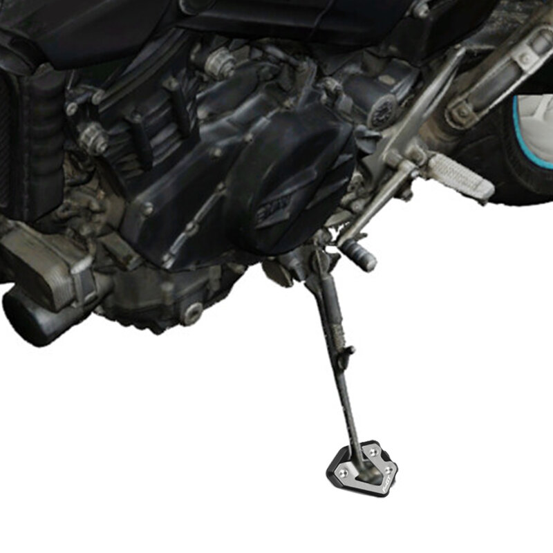 ل BMW F800R F800GT 2015 2016 2017 2018 2019 2020 2021 دراجة نارية مسنده القدم الجانب حامل تمديد الوسادة دعم لوحة تكبير