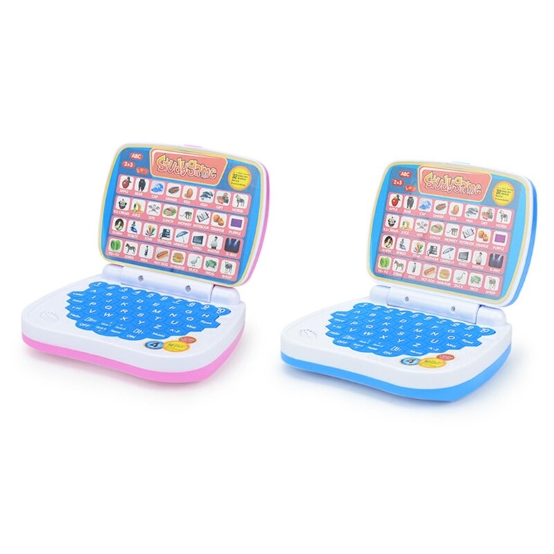 لعبة تعلم الكمبيوتر المحمول الصغيرة للأطفال الصغار والأولاد والبنات كمبيوتر للأبجدية والأرقام والكلمات والتهجئة والرياضيات