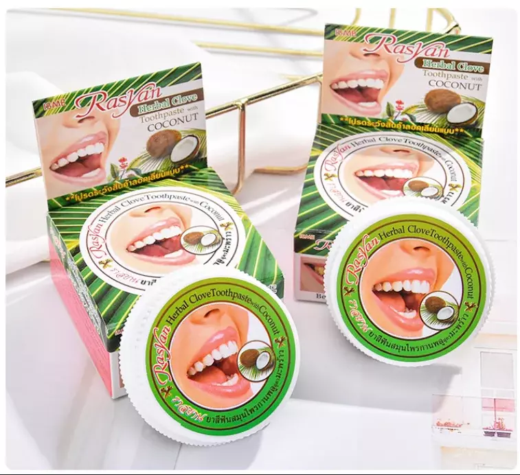 تايلاند الطبيعية العشبية تبييض الأسنان معجون الأسنان إزالة وصمة عار مضاد للجراثيم حساسية الطبيعية العشبية القرنفل تايلاند معجون الأسنان