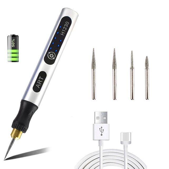 USB اللاسلكي مجموعة أدوات دوارة ، النجارة النقش القلم ، DIY بها بنفسك للمجوهرات ، الزجاج المعدني ، مثقاب لاسلكي صغير