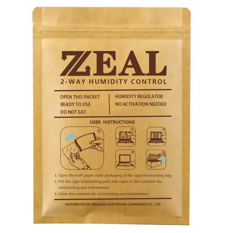 ZEALRVB المهنية السيجار الرطوبة التحكم حزمة-الحفاظ على أفضل 62% الرطوبة النسبية للسيجار-8g ، حزمة من 20