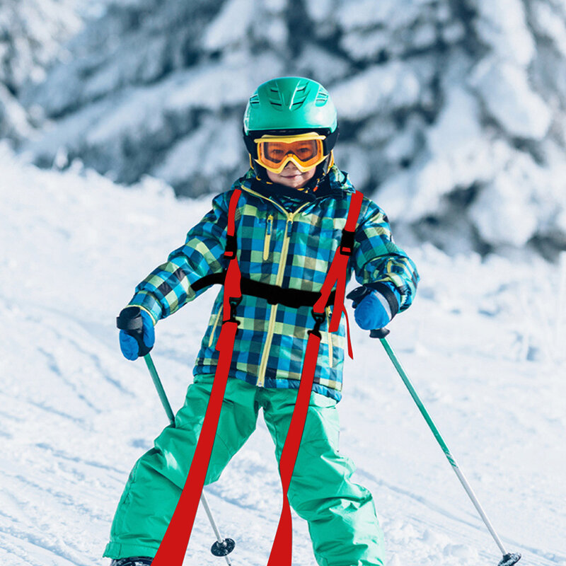 أطفال التزلج حزام تدريب مكافحة السقوط شريط للصدر التزلج سلامة الجر تسخير حبل مع حزام من النايلون الابازيم