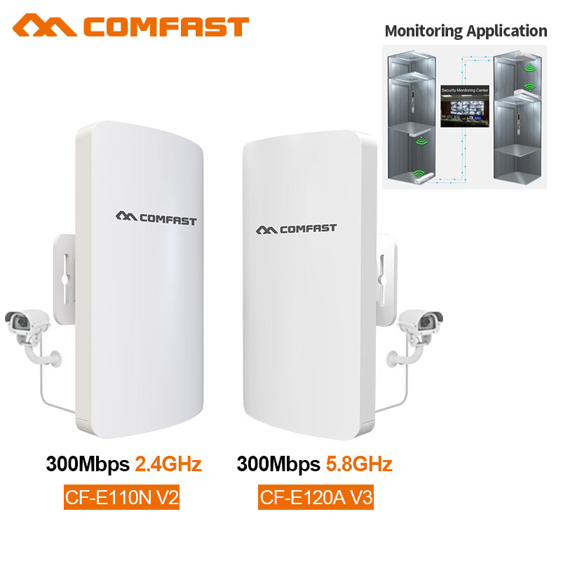 Comfast 2.4Ghz/5Ghz 300Mbps اللاسلكية في الهواء الطلق راوتر CPE جسر 1-3 كجم طويلة المدى واي فاي إشارة موسع نقطة الوصول نانو ستيشن