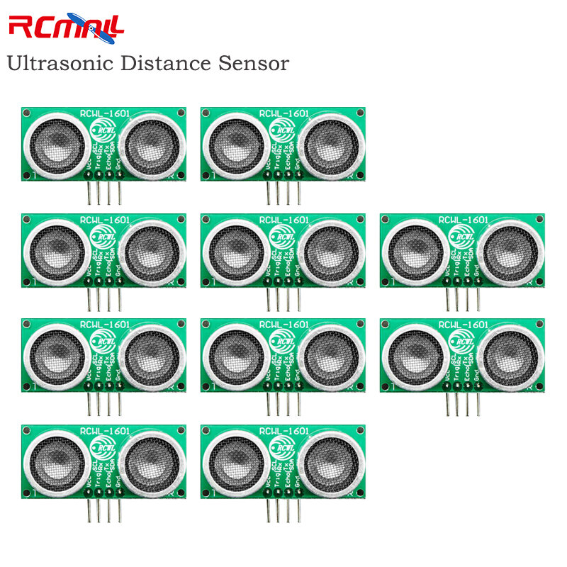 RCmall 10Pcs RCWL-1601 Ultrasonic Ranging Sensor Module Compatible with HC-SR04 I2C Interface 3V-5V