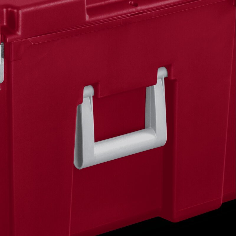 ستيريلايت-صندوق أدوات قابل للقفل مع عجلات ، حاوية حمراء ، 23 غال
