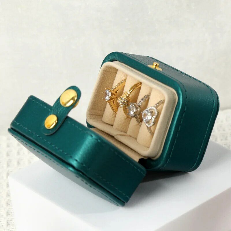 صندوق مجوهرات صغير مشبك صغير خاتم صندوق أقراط قلادة سوار صندوق خاتم عرض صندوق مجوهرات المحمولة