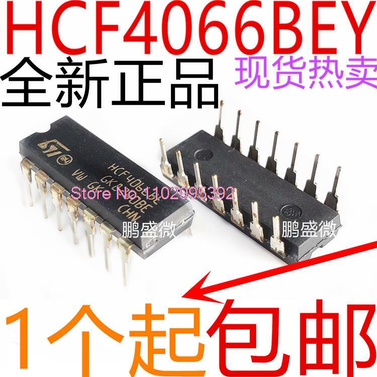 HCF4066BEY HCF4066BE الأصلي 14-DIP ، متوفر ، 10 لكل الكثير ic طاقة
