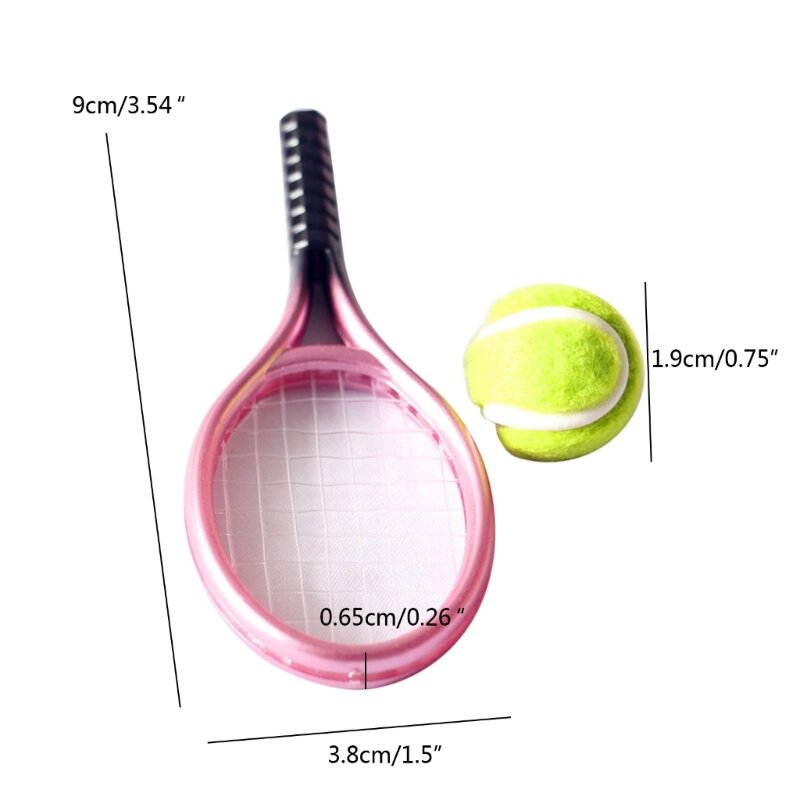 Q0KB كرة التنس الزينة التعليمية للتنمية المبكرة نموذج ديكور منزل الطفل