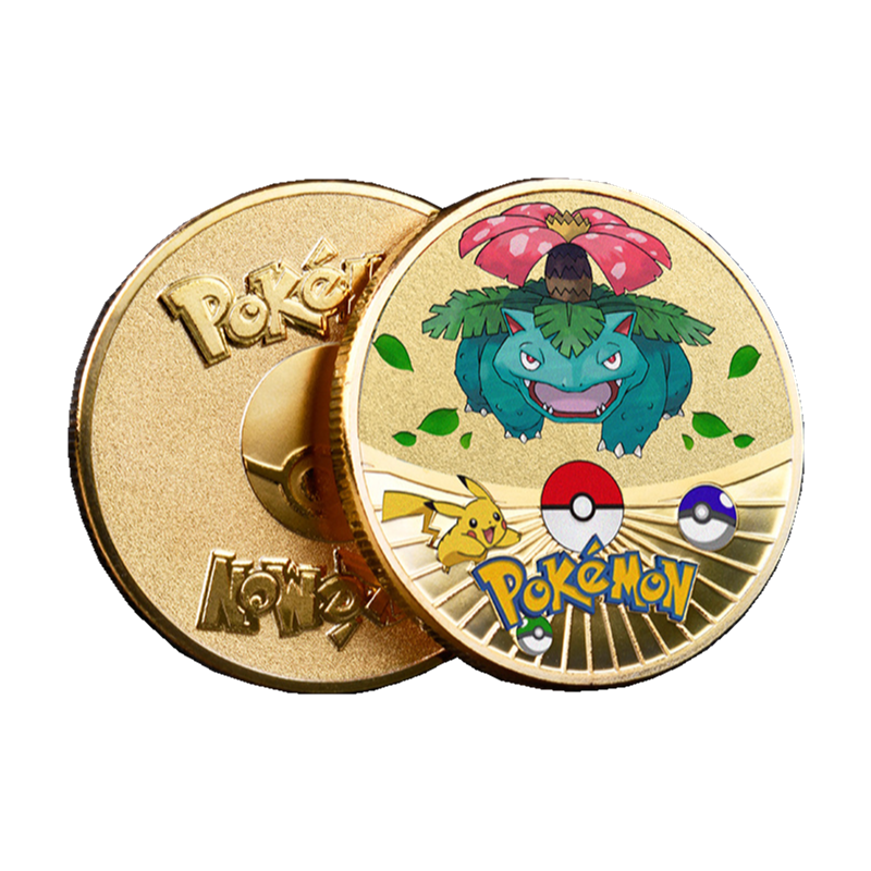 جديد بوكيمون عملة معدنية بيكاتشو Charizard أنماط الذهب اللون 41 أنماط محاصر جمع أنيمي هدايا الطفل اللعب