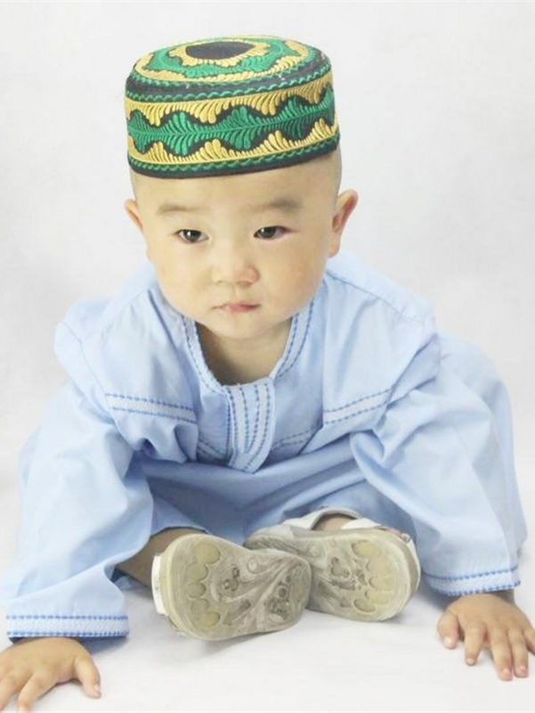 عيد رمضان الاطفال Jubba ثوب ملابس مسلمة الإسلامية عباية دبي قفطان مبارك الصلاة طفل 1-3 سنة بنين الجلباب 70-100 سنتيمتر