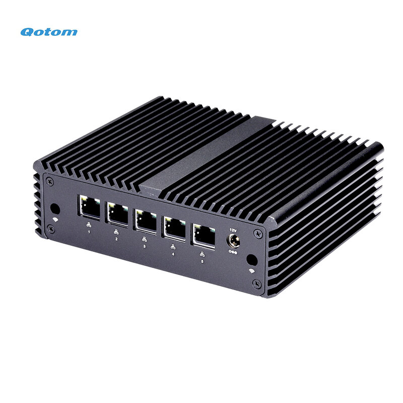 راوتر جدار الحماية Qotom-Intel ثنائي النواة ، كمبيوتر صغير ، pfsense ، G LAN ، J4125 ، رباعي النواة ، N4000 ، 5x
