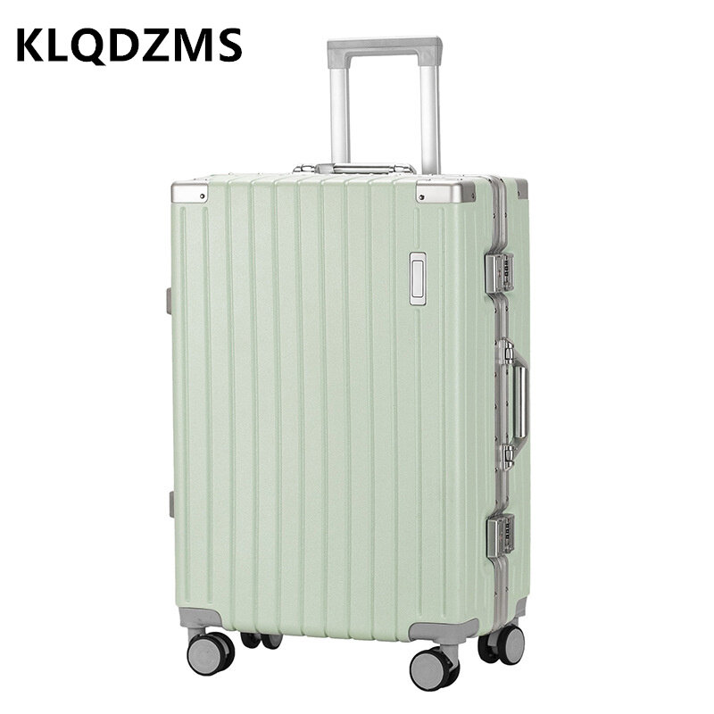 KLQDZMS-حقيبة إطار ألومنيوم عالمية للسيدات ، حافظة ترولي ، صندوق الصعود ، عجلة عالمية ، حقائب متدحرجة ، 20 بوصة ، 22 بوصة ، 24 بوصة ، 26 بوصة