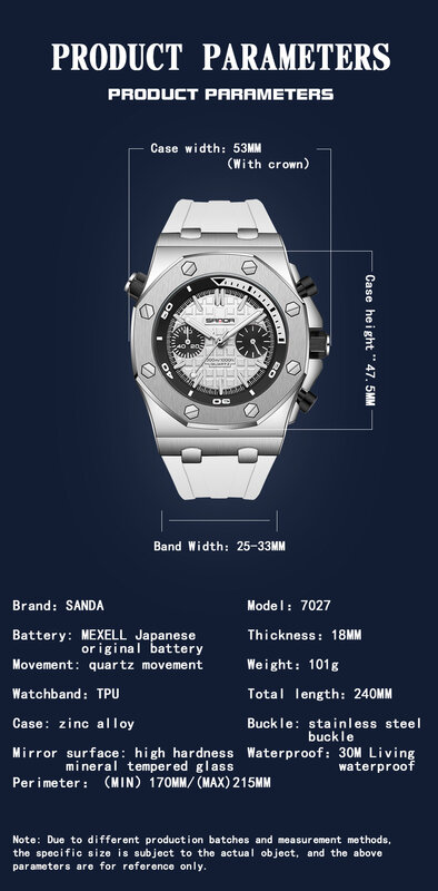 رويال موضة ساعات رجالية عادية الطلب الكبير الأسود سيليكون كوارتز ساعة اليد الكلاسيكية أفضل ماركة SANDA ساعة الذكور 7027
