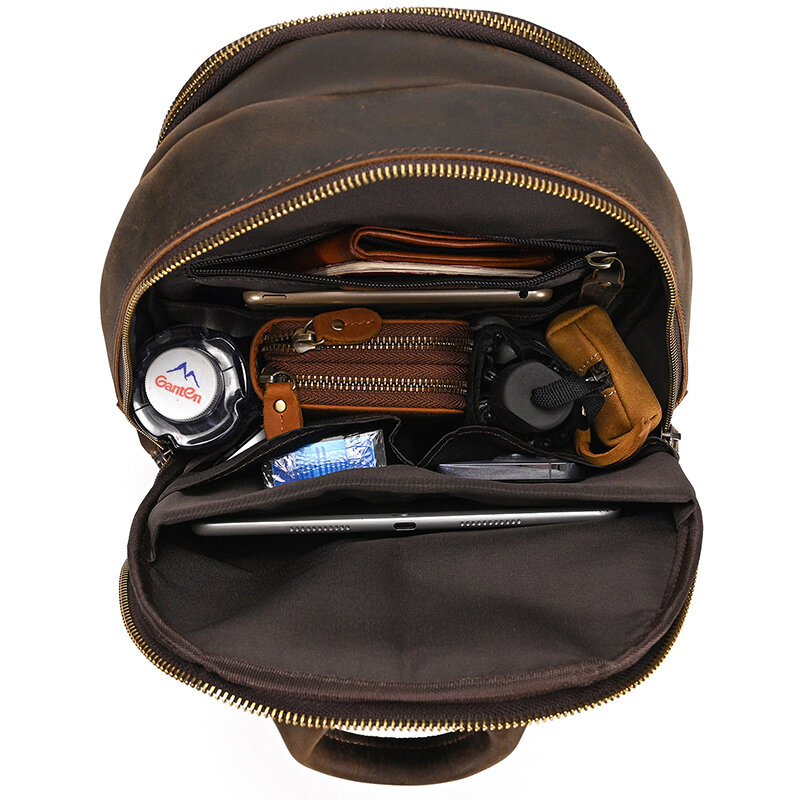 Newsbird عالية الجودة حقيبة صدر للرجال USB حقيبة الكتف للرجال الرافعة الصدر حزمة جلد usb الرجال جلد البقر حقائب كروسبودي ريترو