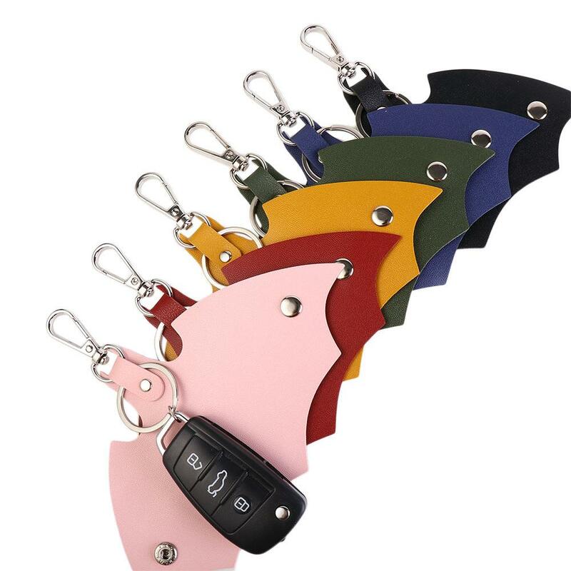 محفظة مفاتيح صغيرة من الجلد الصناعي للسيارة ، حقيبة مفاتيح عن بعد ، حامل مفاتيح للرجال ، منظم ، حقيبة بطاقات