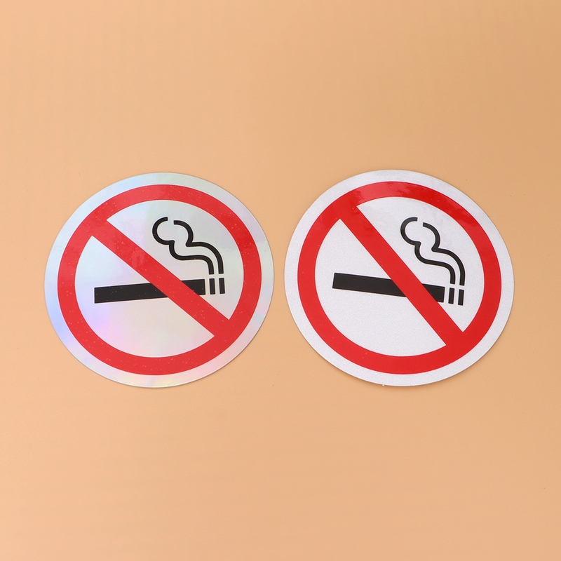 ملصقات تحذيرية مضادة للخدش ، شعار علامة ممنوع التدخين ، ملصق للمقهى ، المطعم ، ديكور الحائط ، أبيض ، 4 روض