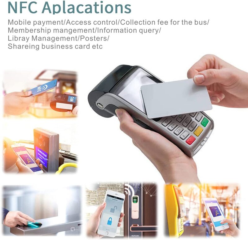 10 قطعة NTAG215 NFC 215 العلامات إعادة الكتابة فارغة بطاقة بيضاء عالمية تسمية تتفاعل العلامات للهاتف NFC والجهاز المتاحة NFC