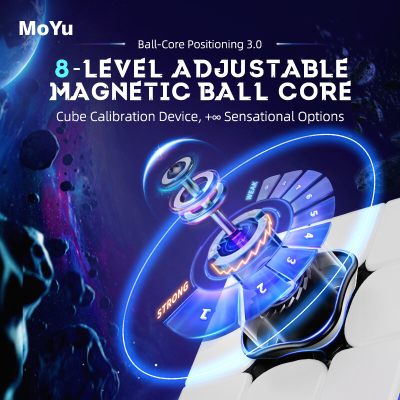 MOYU-مكعب سحري مغناطيسي احترافي ، سوبر ويلونج ، قلب كرة سحرية ، لعبة ألغاز ، سرعة 3x3 ، 3x3x3