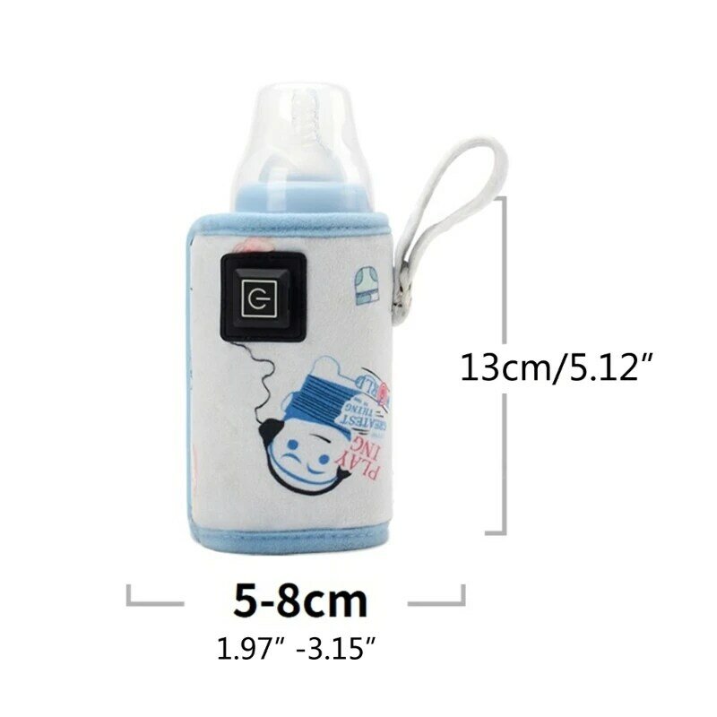 USB زجاجة الرضاعة دفئا زجاجة الرضع المحمولة السفر دفئا كم معزول