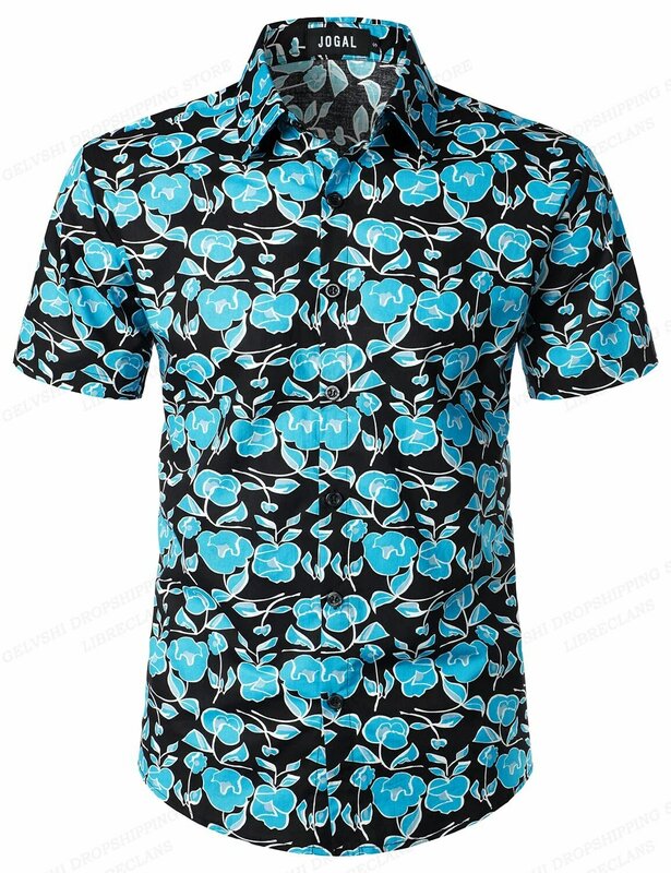 هاواي الرجال قمصان هاواي الأزهار ، ملابس رجالية ، مهنة كوبية ، طية صدر السترة الشارع ، قمصان الشاطئ ، التخييم ، صيد الأسماك ، Y2k ، بلوزة استوائية