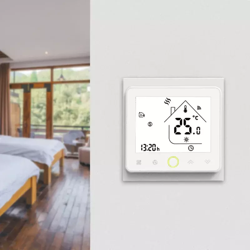 Moes WiFi ذكي للمياه / التدفئة الأرضية الكهربائية ترموستات غلاية غاز متحكم في درجة الحرارة Alexa tuya Google Home Voice Zigbee Control