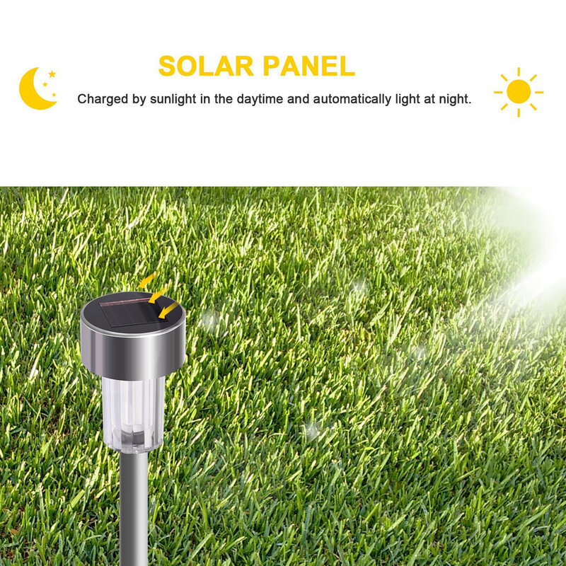 الطاقة الشمسية LED مصباح الحديقة ، ضوء دافئ ، حديقة ، مسار ، ضوء سبايك ، في الهواء الطلق DIY بها بنفسك اللوازم ، 1 قطعة