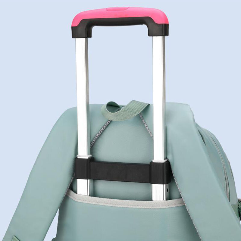 جديد طالب الحقائب المدرسية للفتيات المتداول على ظهره حقيبة ترولي للأطفال حقيبة المدرسة الطفل مقاوم للماء عجلات Mochilas escolars