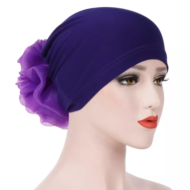 2021 جديد إمرأة لينة قبعات بطانة الحليب الحرير أغطية الرأس رئيس التفاف إكسسوارات الشعر عمامة