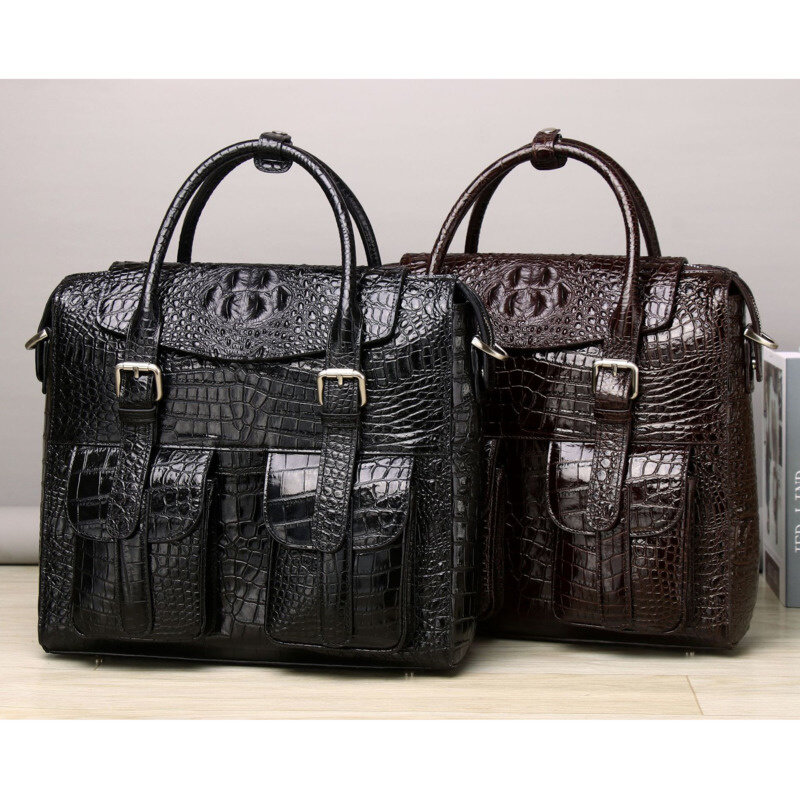 رجال الأعمال الفاخرة حقيبة عالية الجودة موضة حقيبة الكتف واحدة جلد طبيعي سعة كبيرة الاتجاه حقيبة يد Crossbody