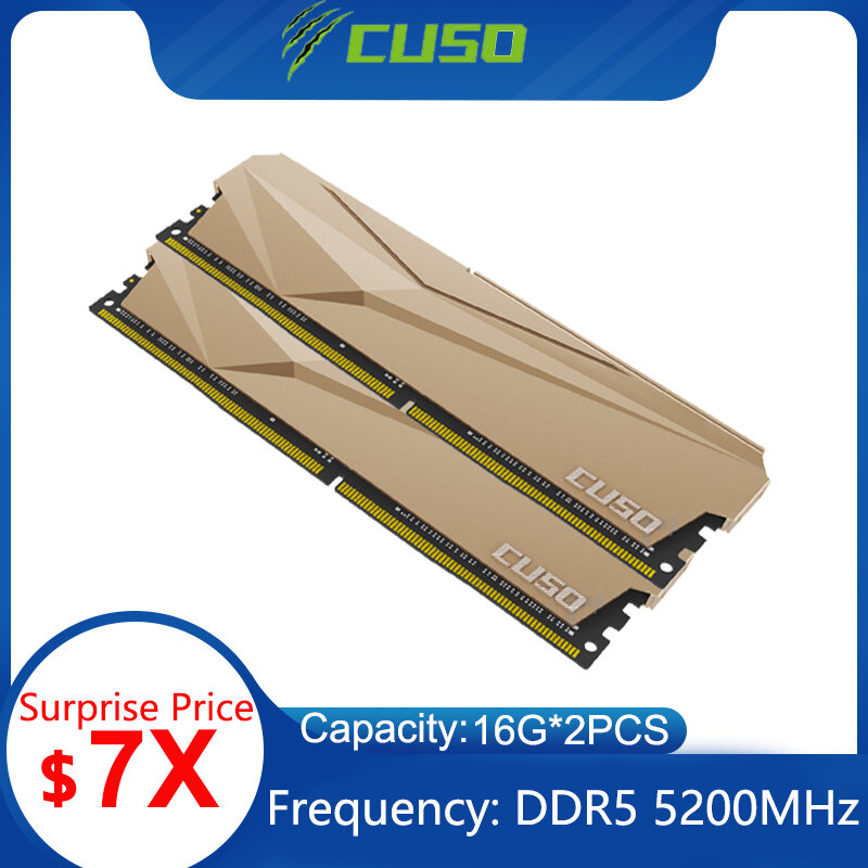كوسو DDR5 ذاكرة عشوائية ذاكرة عشوائيّة للحاسوب المكتبي 16GB 4800MHZ 5200MHz Dimm RAM Gaming