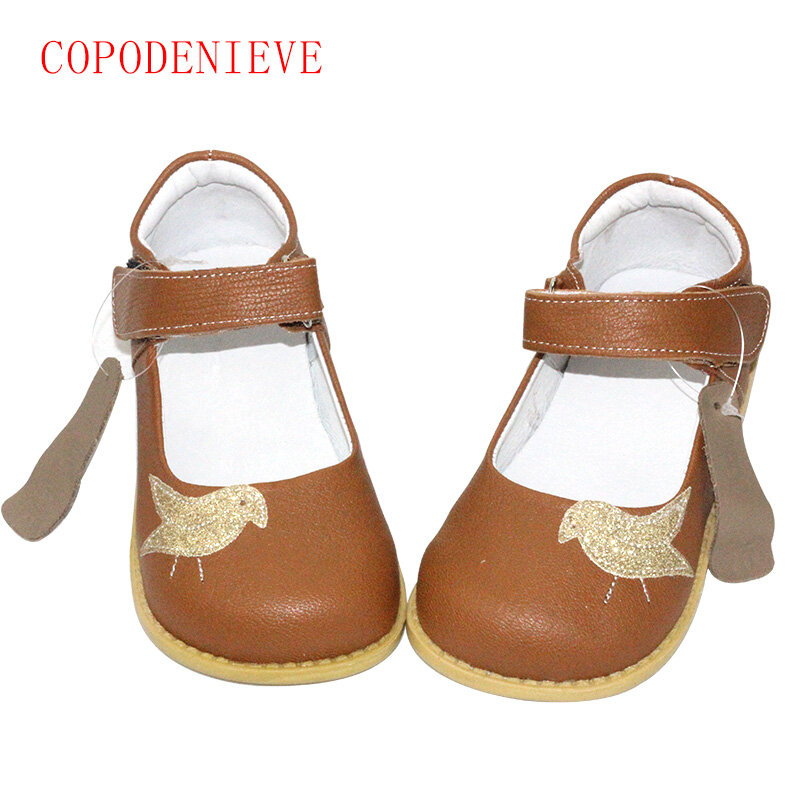 COPODENIEVE فتاة أحذية الأطفال جلد طبيعي حذاء جلد طبيعي الاطفال أحذية رياضية غير رسمية طفل الفتيان أحذية الطيور