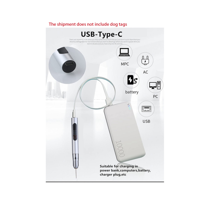 USB قابلة للشحن الكهربائية النقش القلم ، طحن ، تلميع ، آلات الأظافر ، أداة الحفر اللاسلكي ، المجوهرات ، الخشب ، المعادن