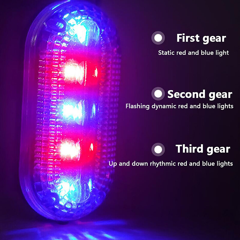 ليلا تشغيل المشي لمسافات طويلة الدراجات LED مصباح الكتف دراجة السلامة تحذير الضوء الخلفي متعددة الوظائف ضوء الشرطة الكهربائية